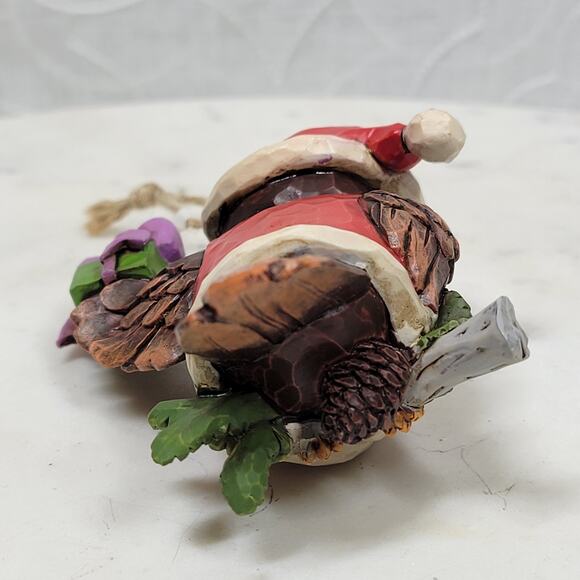 Jim Shore Heartwood Creek Santa Owl Ornament Hand Painted Holiday Christmas Tree - Picture 7 of 11